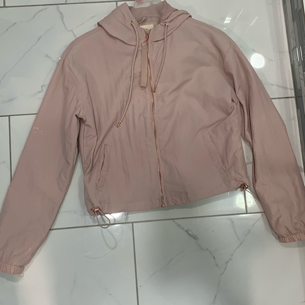 Pink and gold wind breaker jacket